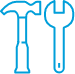 Icon of hammer and wrench